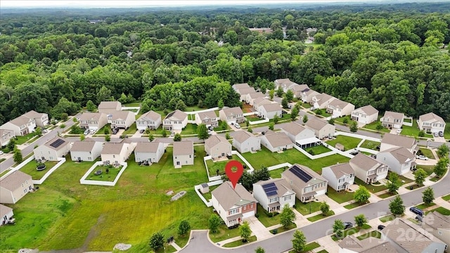 2515 Walnut Forest Dr, Charlotte, NC 28216 - aerial view of residential area featuring a forest