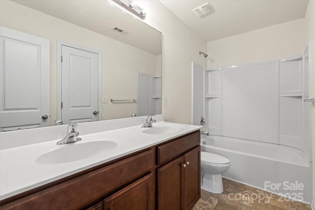 2515 Walnut Forest Dr, Charlotte, NC 28216 - bathroom featuring double vanity and bathtub / shower combination