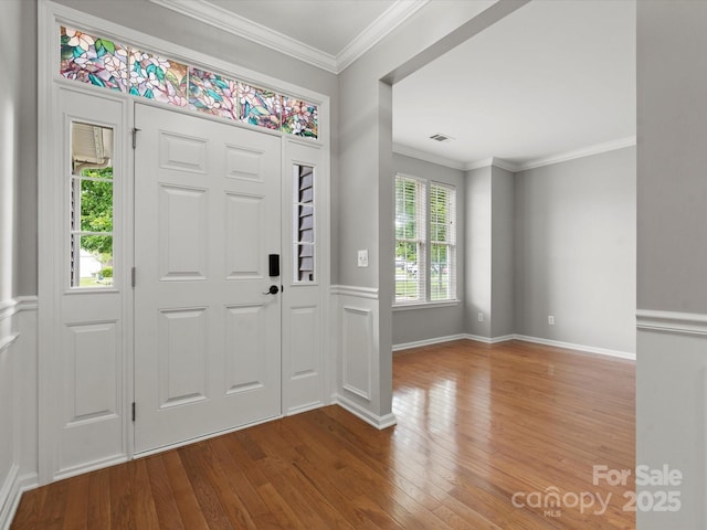 3038 Sterling Ct, Fort Mill, SC 29707 - entrance foyer with wood finished floors and crown molding