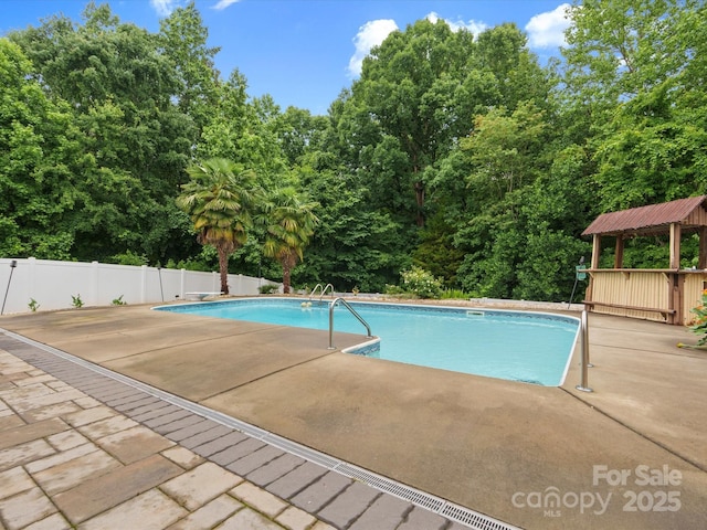 3038 Sterling Ct, Fort Mill, SC 29707 - view of pool featuring a gazebo, a patio area, and a diving board