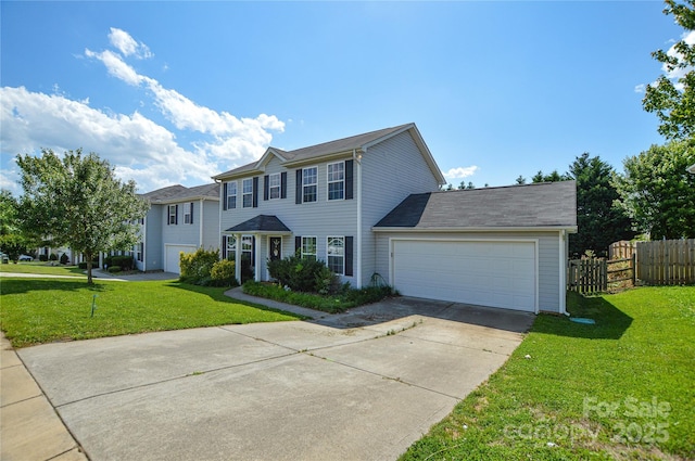 4075 Clover Rd NW, Concord, NC 28027 - view of front facade featuring a garage and concrete driveway