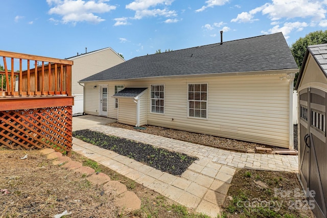 1776 Baylor Dr, Rock Hill, SC 29732 - back of house featuring a shingled roof and a deck