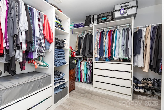 9593 Indian Beech Ave NW, Concord, NC 28027 - spacious closet with light wood finished floors