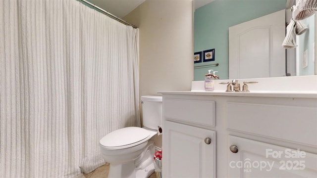 8605 Soaring Eagle Ln, Waxhaw, NC 28173 - full bathroom featuring toilet, vanity, and tile patterned floors