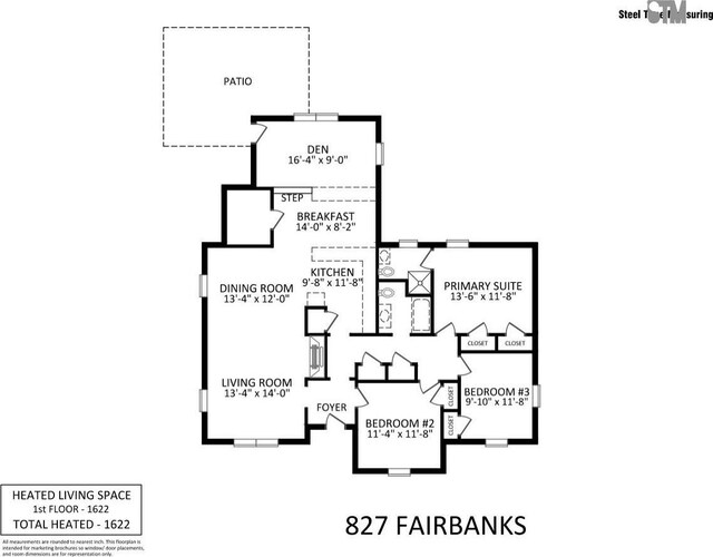 827 Fairbanks Rd, Charlotte, NC 28210 - floor plan / room layout