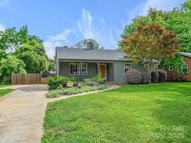 827 Fairbanks Rd, Charlotte, NC 28210 - view of front of property featuring a chimney, a porch, driveway, and brick siding