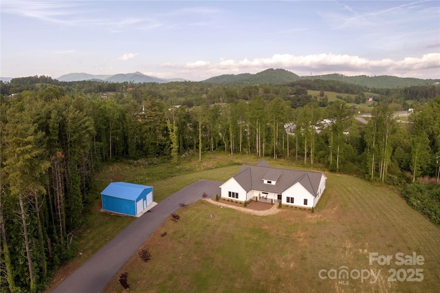 467 Dale Rd, Spruce Pine, NC 28777 - view of subject property featuring mountains and a heavily wooded area