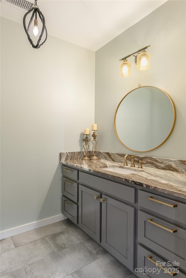 467 Dale Rd, Spruce Pine, NC 28777 - bathroom featuring vanity and baseboards