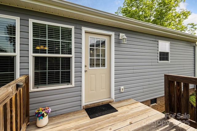 835 Jet St, Kannapolis, NC 28081 - view of wooden deck