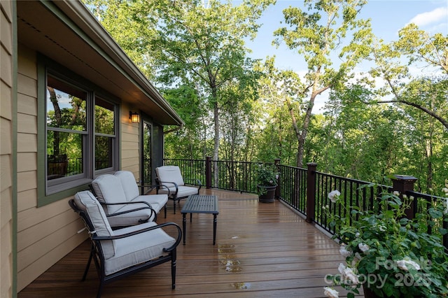 268 Trappers Run Dr, Burnsville, NC 28714 - view of wooden deck