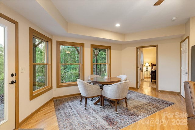 268 Trappers Run Dr, Burnsville, NC 28714 - dining room with healthy amount of natural light, light wood-style floors, and baseboards