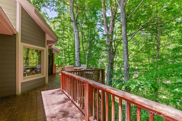 399 Stepping Stone Ln, Waynesville, NC 28786 - view of wooden deck