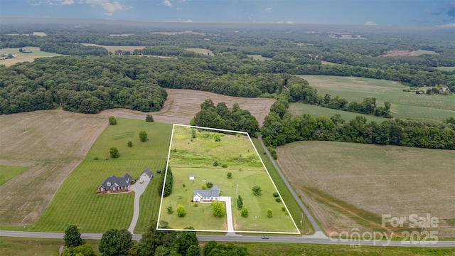 6201 New Hope Church Rd, Marshville, NC 28103 - view of rural area featuring property parcel outlined and extensive farmland