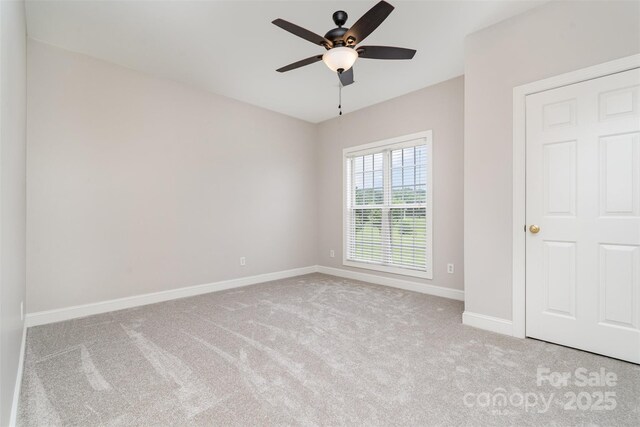 6201 New Hope Church Rd, Marshville, NC 28103 - carpeted spare room with ceiling fan and baseboards