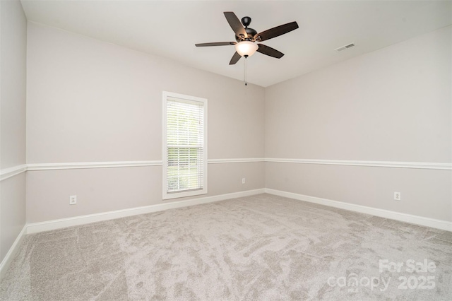 6201 New Hope Church Rd, Marshville, NC 28103 - carpeted empty room featuring baseboards and a ceiling fan