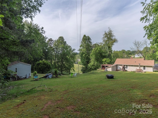 21 Betty Dr, Leicester, NC 28748 - view of green lawn with view of wooded area