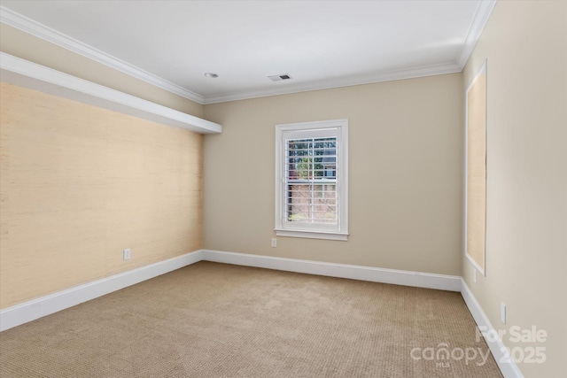 11052 Preservation Park Dr, Charlotte, NC 28214 - carpeted spare room with baseboards and crown molding