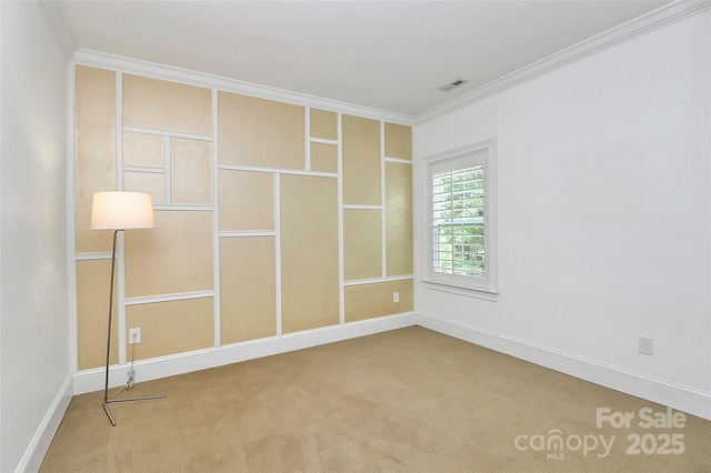 11052 Preservation Park Dr, Charlotte, NC 28214 - carpeted spare room with ornamental molding and baseboards