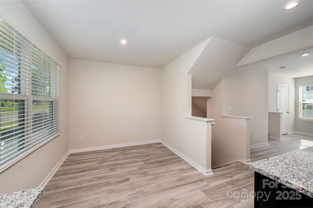 2037 Langer St, Charlotte, NC 28214 - bonus room featuring light wood-style floors, recessed lighting, and baseboards