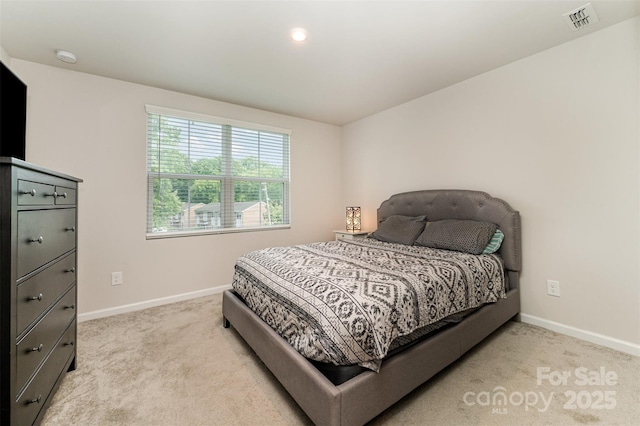 2037 Langer St, Charlotte, NC 28214 - bedroom with light colored carpet, baseboards, and recessed lighting