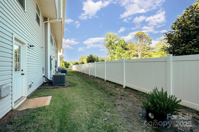 2037 Langer St, Charlotte, NC 28214 - view of yard with central AC unit