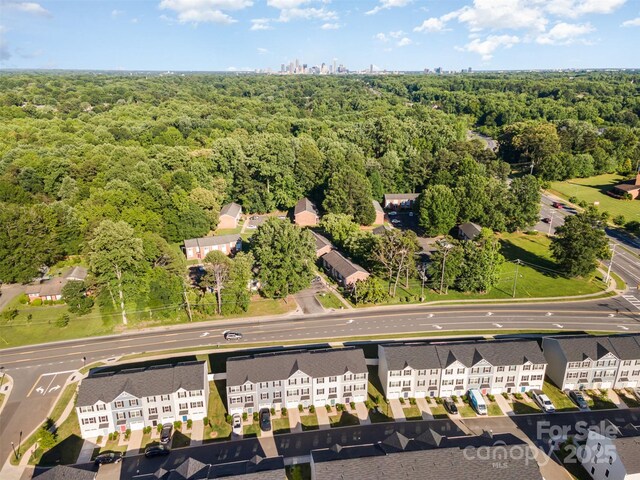 2037 Langer St, Charlotte, NC 28214 - aerial view of a heavily wooded area