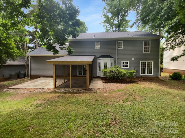 10518 Fairway Ridge Rd, Charlotte, NC 28277 - back of property featuring a patio area, a yard, and central AC