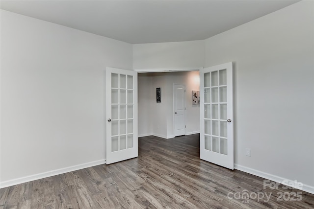 9505 Cotswood Pl, Gastonia, NC 28056 - spare room featuring french doors and wood finished floors