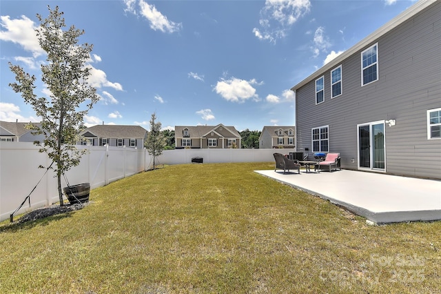 9505 Cotswood Pl, Gastonia, NC 28056 - fenced backyard with a patio and a residential view
