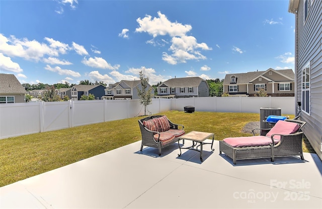 9505 Cotswood Pl, Gastonia, NC 28056 - fenced backyard with a residential view and a patio area