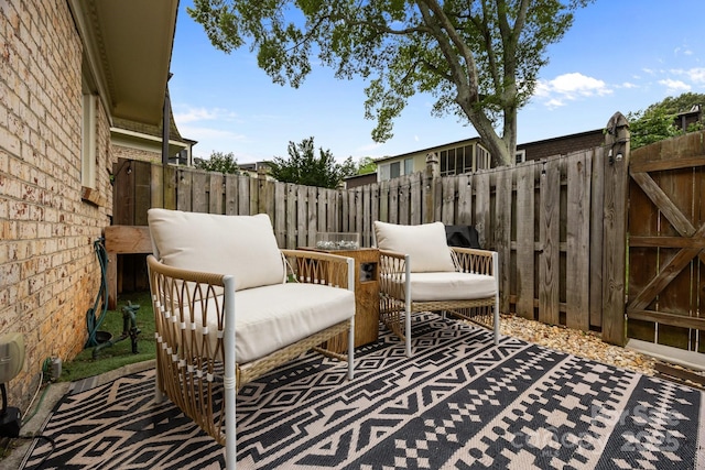 3528 Colony Rd Unit A, Charlotte, NC 28211 - view of patio / terrace featuring a gate