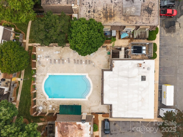 3528 Colony Rd Unit A, Charlotte, NC 28211 - drone / aerial view of a pool area
