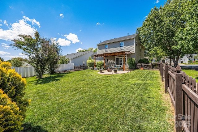 6107 Raisin Tree Ln, Charlotte, NC 28215 - back of property with a pergola and a patio