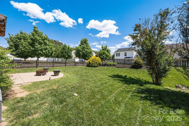 6107 Raisin Tree Ln, Charlotte, NC 28215 - view of yard featuring a patio