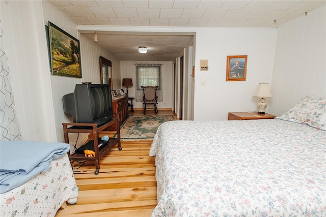 773 Peppers Creek Rd, Marion, NC 28752 - bedroom featuring ornamental molding and wood finished floors
