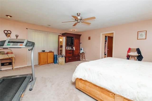 773 Peppers Creek Rd, Marion, NC 28752 - bedroom with carpet flooring and a ceiling fan