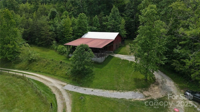 773 Peppers Creek Rd, Marion, NC 28752 - view of property location with a heavily wooded area