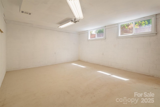 179 Brevard Rd, Asheville, NC 28806 - basement with concrete block wall