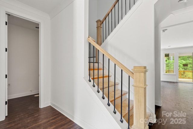4315 Palm Dr, Denver, NC 28037 - stairs featuring wood finished floors and baseboards
