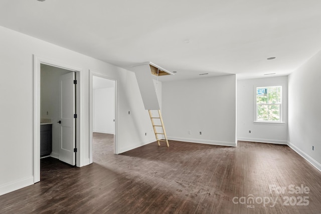 4315 Palm Dr, Denver, NC 28037 - empty room with dark wood finished floors and baseboards