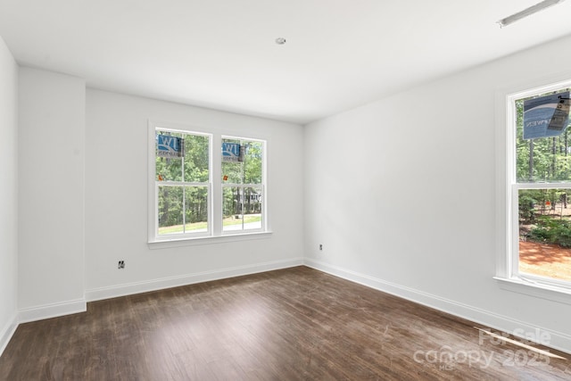 4315 Palm Dr, Denver, NC 28037 - spare room featuring healthy amount of natural light, dark wood-style floors, and baseboards