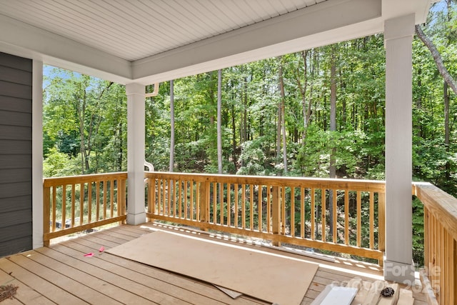 4315 Palm Dr, Denver, NC 28037 - view of wooden deck