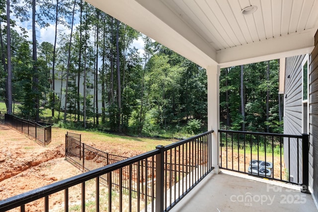 4315 Palm Dr, Denver, NC 28037 - balcony with view of wooded area