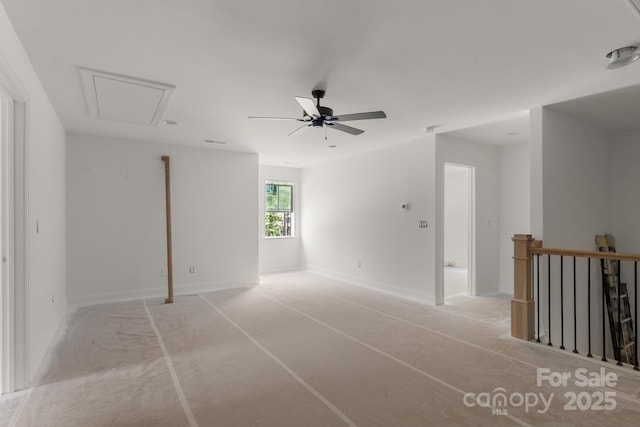 4315 Palm Dr, Denver, NC 28037 - spare room featuring attic access and ceiling fan