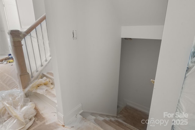 4315 Palm Dr, Denver, NC 28037 - stairway featuring baseboards