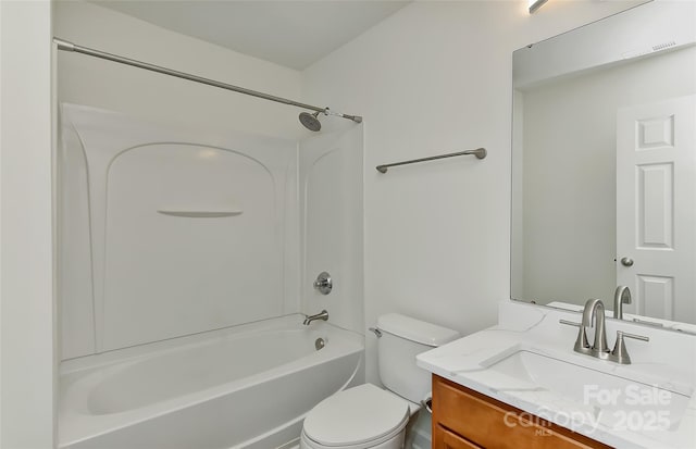 1890 Sandal Brook Rd, Fort Mill, SC 29707 - bathroom featuring vanity, toilet, and bathing tub / shower combination