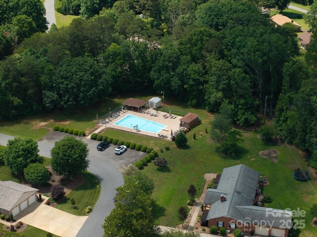 1761 Arden Dr, Lincolnton, NC 28092 - aerial overview of property's location featuring a pool area