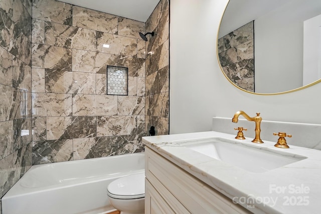 251 Hall Ave NW, Concord, NC 28027 - full bath featuring vanity, toilet, and shower / bathtub combination