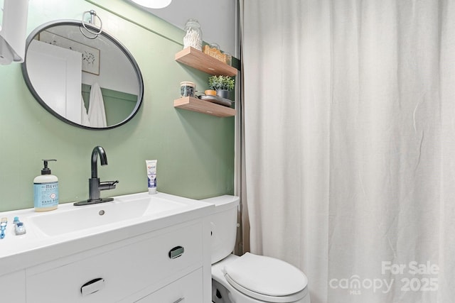 1211 11th St NW, Hickory, NC 28601 - bathroom featuring toilet and vanity