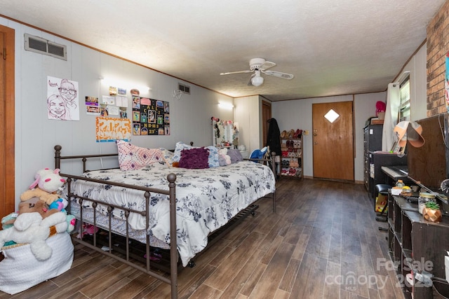 15 Gaddy Rd, Weaverville, NC 28787 - bedroom featuring wood finished floors, a ceiling fan, and ornamental molding